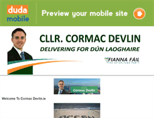 Tablet Screenshot of cormacdevlin.ie